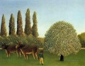 In den Feldern 1910 Henri Rousseau Post Impressionismus Naive Primitivismus